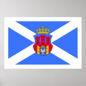 Krakow, Poolse vlag Poster (Voorkant)