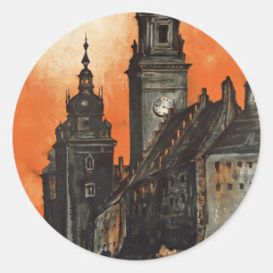 Krakow Ronde Sticker