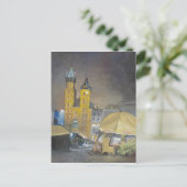 Krakow 's nachts briefkaart (Staand voorkant)