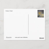 Krakow 's nachts briefkaart (Achterkant)