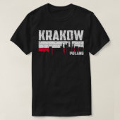 Krakow Skyline Poland Vacation T-shirt (Design voorkant)