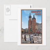 Krakow - St Marys Basilica Briefkaart (Voorkant / Achterkant)