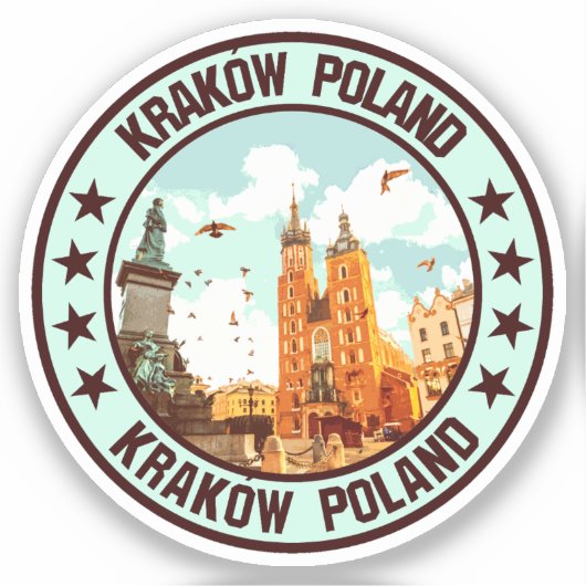Kraków Sticker (Voorkant)