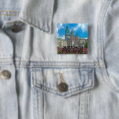 Krakow Vierkante Button 5,1 Cm (In situ)