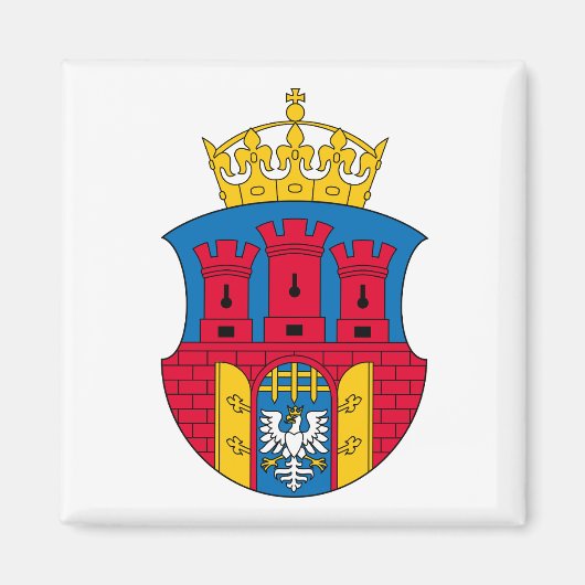 Krakow Wapenmagneet Magneet (Voorkant)