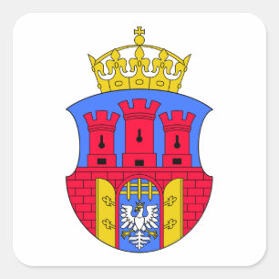 Krakow wapenstilstand vierkante sticker
