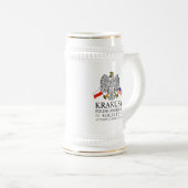 Krakusy Poolse Amerikaanse Vereniging Beer Stein Bierpul (Voorkant rechts)