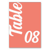 Kral Bold Script Koraalroze Moderne Trouw Kaart (Voorkant)