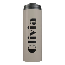Krale Minimalistische Tumblers Met Naam Thermosbeker