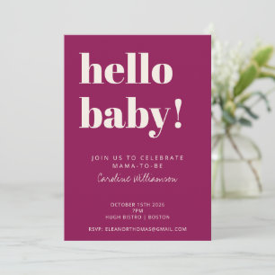 Krale Typografie Bes Moderne Cute Baby Borrel Kaart
