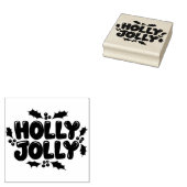 Krale typografie met feestelijke bladeren rubberstempel (Gestempeld)