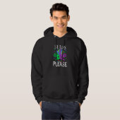 Kralen Alsjeblieft Mardi Gras Hoodie (Voorkant volledig)