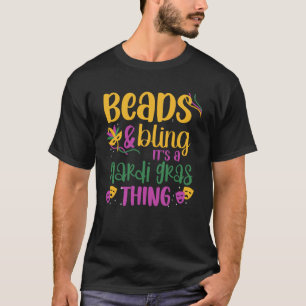 Kralen & Bling Het is een Mardi Gras ding Cool T-shirt