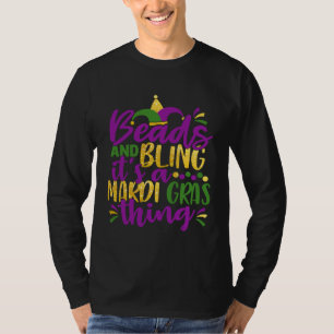 Kralen & Bling Het is een Mardi Gras-ding Koel T-shirt
