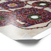 Kralen bloemen. foto afdruk (Hoek)