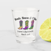 Kralen Booze & I Dos Mardi Gras Shot Glas (Voorkant)