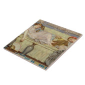 kralen, c.1875 (olie op canvas) tegeltje (Zijkant)