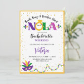 KRALEN, DRANK EN BOURBON STREET NOLA BACHELORETTE KAART (Staand voorkant)
