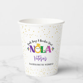 KRALEN, DRANK EN BOURBON STREET NOLA BACHELORETTE PAPIEREN BEKERS