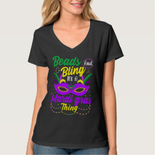 Kralen en Bling Het is een Mardi Gras-ding T-shirt