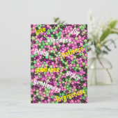 kralen en virtueel flat-Wenskaart (Staand voorkant)