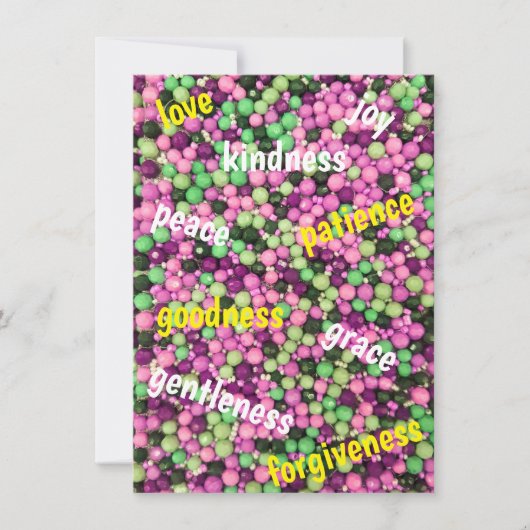 kralen en virtueel flat-Wenskaart (Voorkant)