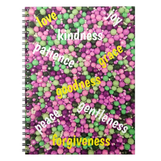  kralen en virtueel spiraal Notitieboek (Voorkant)