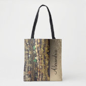 Kralen Kristallen en Shells Gepersonaliseerd Tote Bag (Voorkant)