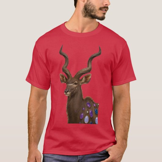 Kralen Majesteit De Grote Koedoe T-shirt (Voorkant)
