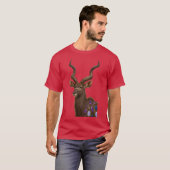 Kralen Majesteit De Grote Koedoe T-shirt (Voorkant volledig)