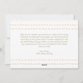 Kralen Modern Koraal Eén Foto Gelukkig Feestdagenkaart (Achterkant)