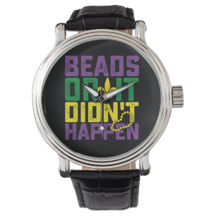 Kralen Of Het Is Niet Gebeurd Mardi Gras Carnaval Horloge