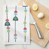 Kralen op snaren theedoek (Quarter Fold)