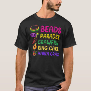 Kralen Optochten Rivierkreeften Margi Gras Grappig T-shirt