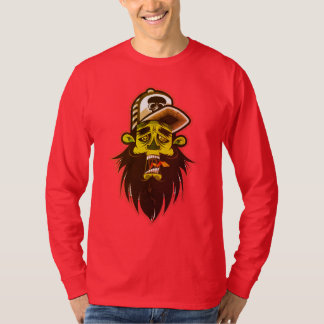 Kralen persoon dragen van wit en grijs pet illustr t-shirt