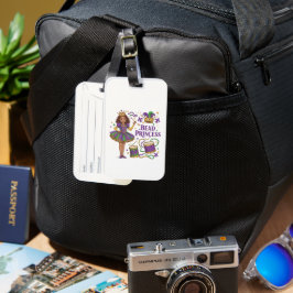 Kralen prinses - Mardi Gras Bagagelabel