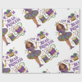 Kralen prinses - Mardi Gras Cadeaupapier (Vlak)