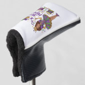 Kralen prinses - Mardi Gras Golfheadcover (3/4 voorkant)