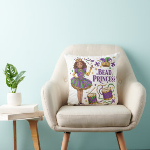 Kralen Prinses - Mardi Gras Kussensloop Kussen