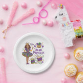 Kralen prinses - Mardi Gras Papieren Bordje (Feest)