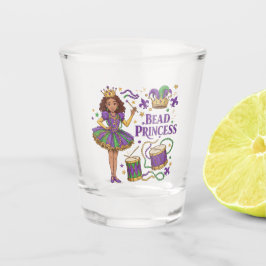Kralen prinses - Mardi Gras Shot Glas
