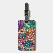 Kralen van Mardi Gras Bagagelabel (Voorkant verticaal)
