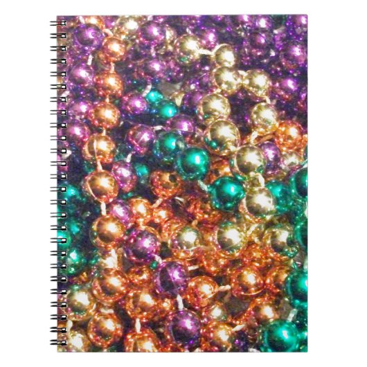 Kralen van Mardi Gras Notitieboek (Voorkant)