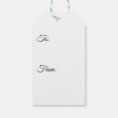 kralen, veren en mardi Gras Masker Cadeaulabel (Achterkant)