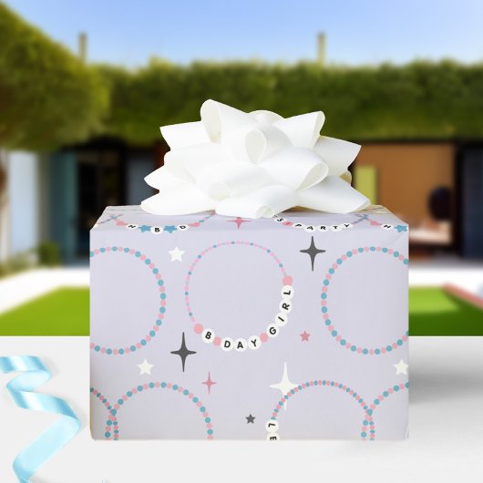 Kralen verjaardagsarmbanden Paarse Cadeaupapier