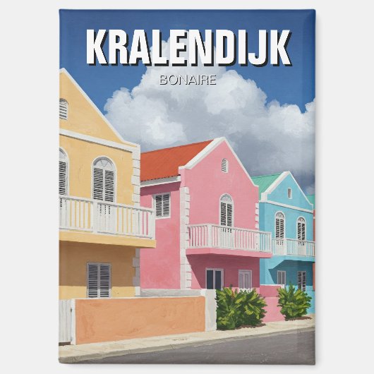 Kralendijk Bonaire Nederlands Caribisch gebied Magneet (Voorkant)
