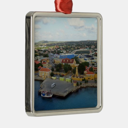 Kralendijk Harborfront Metalen Ornament (Rechts)