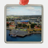Kralendijk Harborfront Metalen Ornament (Voorkant)
