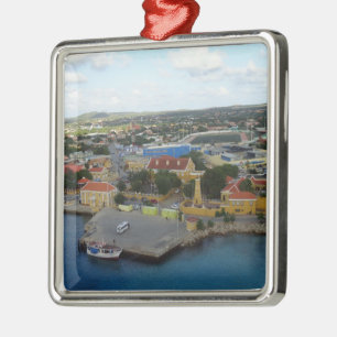 Kralendijk Harborfront Metalen Ornament