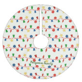 Kralenkrans met retro kerstornamenten kerstboom rok (Voorkant)